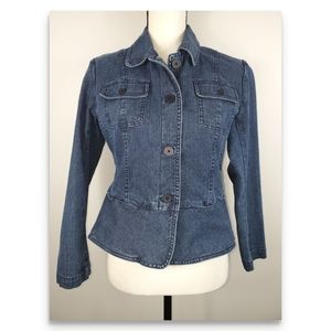 Talbots Denim Jacket Size 6P